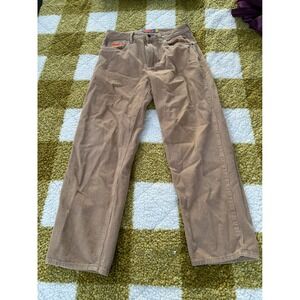 Empire Corduroy Pants Tan Wide Leg Size 30 Utility Streetwear